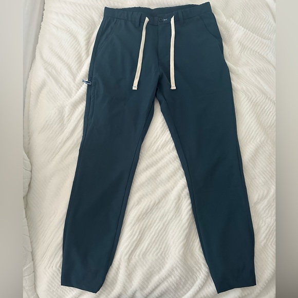 Trunks Jogger pants size 32 with hidden pocket on the right leg bluish green - Picture 1 of 8